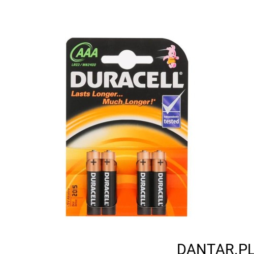 Baterie Duracell AAA LR03 alkaliczne a4