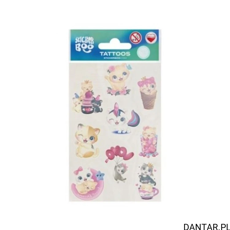 Tatuaże kotki Sticker Boo