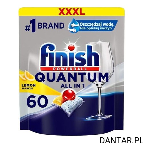 Tabletki do zmywarki Finish Quantum all in one lemon a60