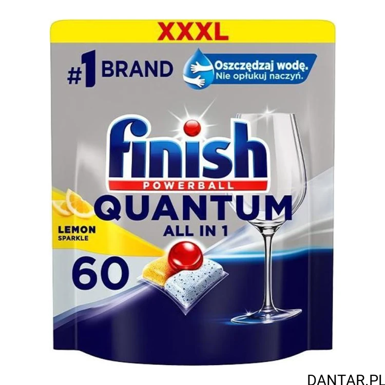 Tabletki do zmywarki Finish Quantum all in one lemon a60