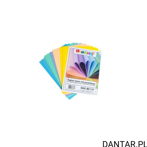 Papier ksero A4 pastelowy mix kolor 80g Escuela a100/6
