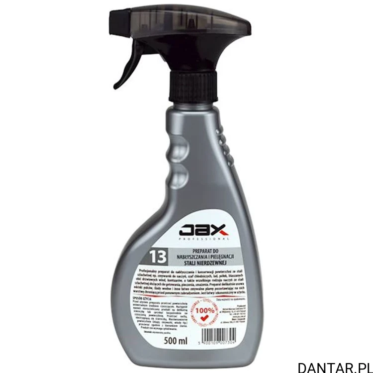 Płyn JAX Professional 13 do nabłyszczania i pielęgnacji stali nierdzewnej 500 ml