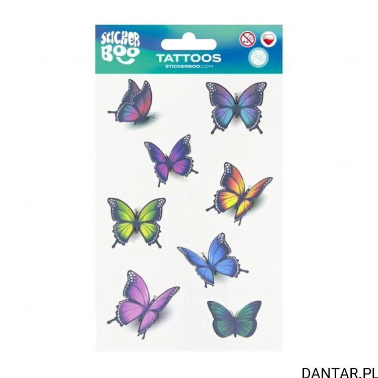 Tatuaże mini motylki Sticker Boo