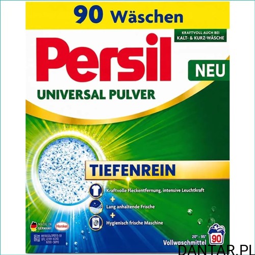 Proszek do prania Persil 4,95 kg karton uniwersalny 90 prań