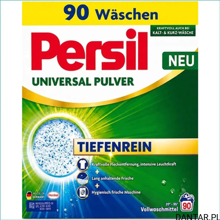 Proszek do prania Persil 4,95 kg karton uniwersalny 90 prań
