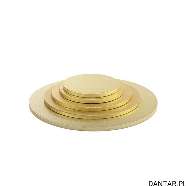 Podkład pod tort 33 cm angielski złoty okrąg Recpak