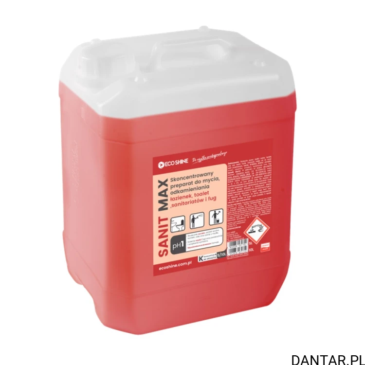 Eco Shine Sanit Max 5 l, koncentrat do mycia i odkamieniania łazienek a1