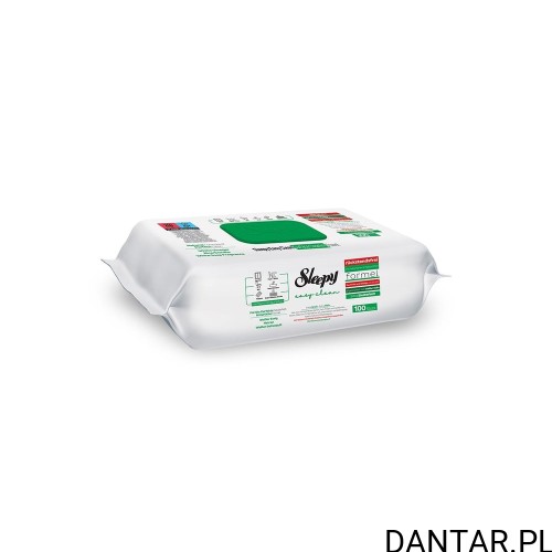 Chusteczki nawilżające czyszczące Sleepy Easy zielone a100/6