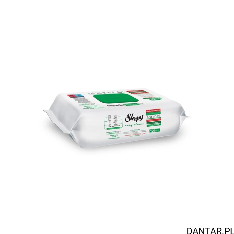 Chusteczki nawilżające czyszczące Sleepy Easy zielone a100/6