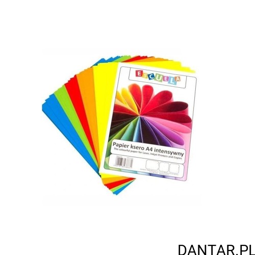 Papier ksero A4 intensywny mix kolor 160g Escuela a50/6 EAN 5901878233437