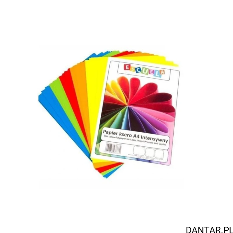 Papier ksero A4 intensywny mix kolor 160g Escuela a50/6 EAN 5901878233437