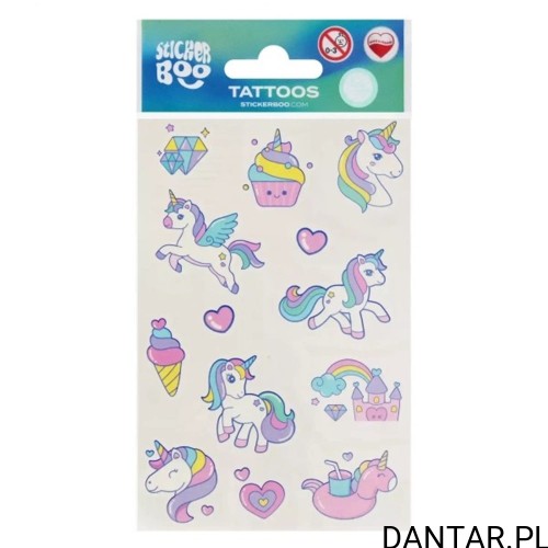 Tatuaże mini unicorn Sticker Boo EAN 5905523687439