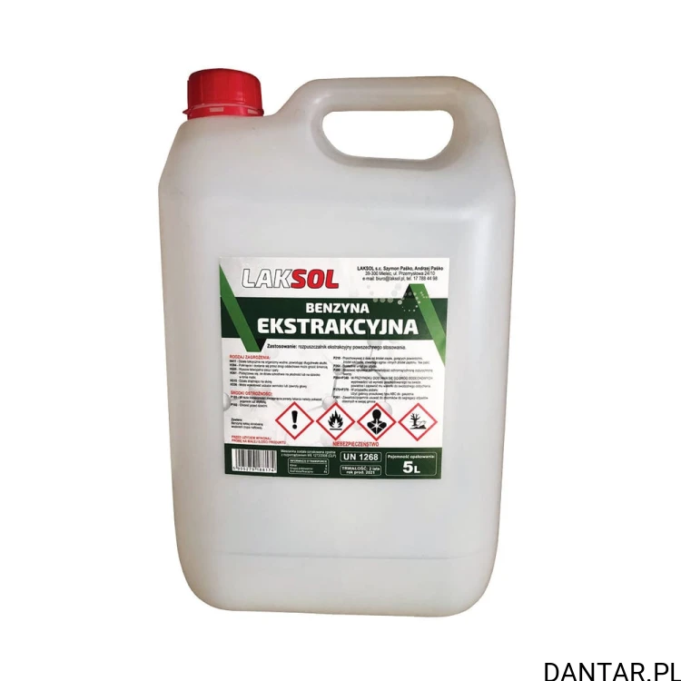 Benzyna ekstrakcyjna Laksol 5 l EAN 5908037263076