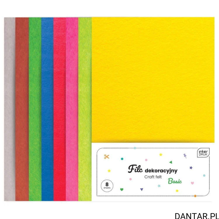 Filc dekoracyjny basic Interdruk a8 EAN 5902277263797