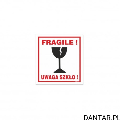 Naklejka Uwaga Szkło !!! Korfed a1 EAN 5710951810171