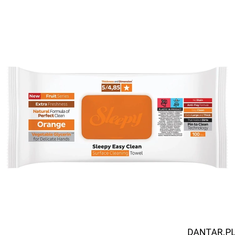 Chusteczki nawilżające czyszczące Sleepy Easy orange a100/6 EAN 8682241224609