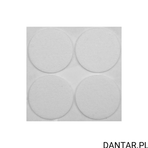 Podkładki filcowe śr 40mm białe a4 74835 EAN 5906083748356