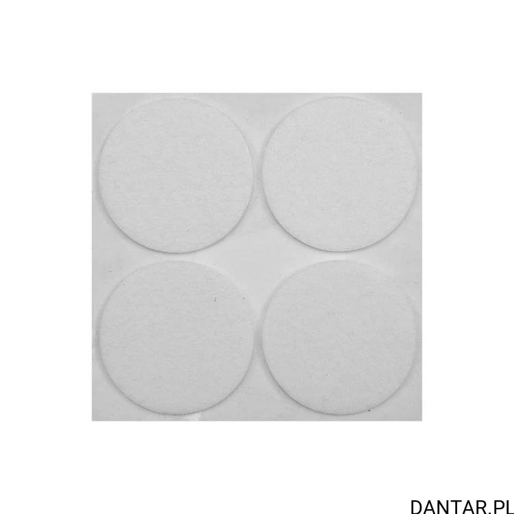 Podkładki filcowe śr 40mm białe a4 74835 EAN 5906083748356