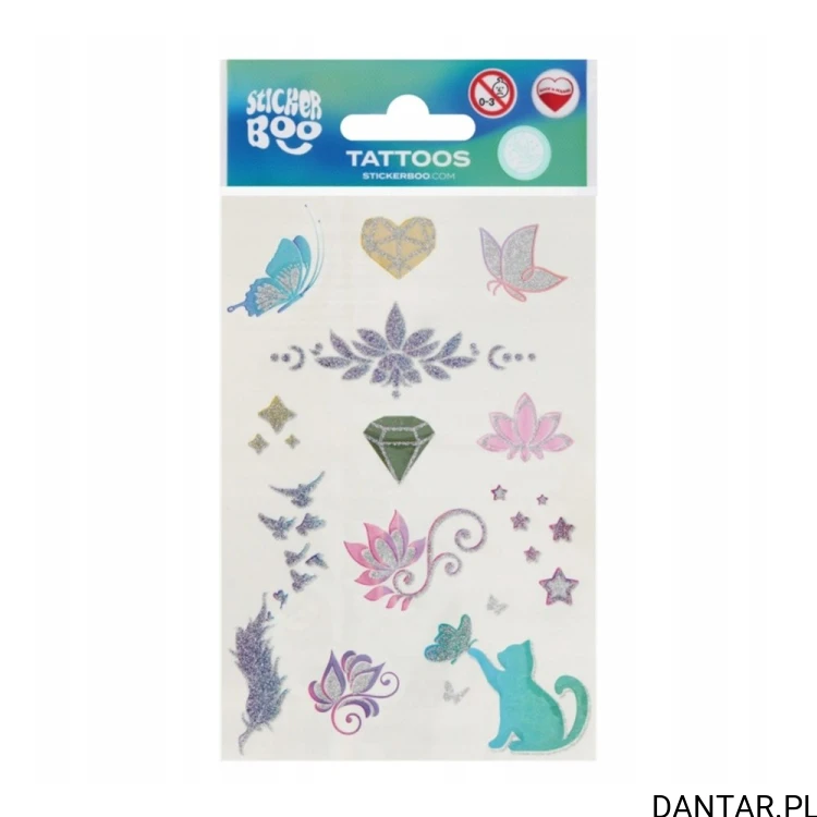 Tatuaże mini brokat Sticker Boo EAN 5905523687491
