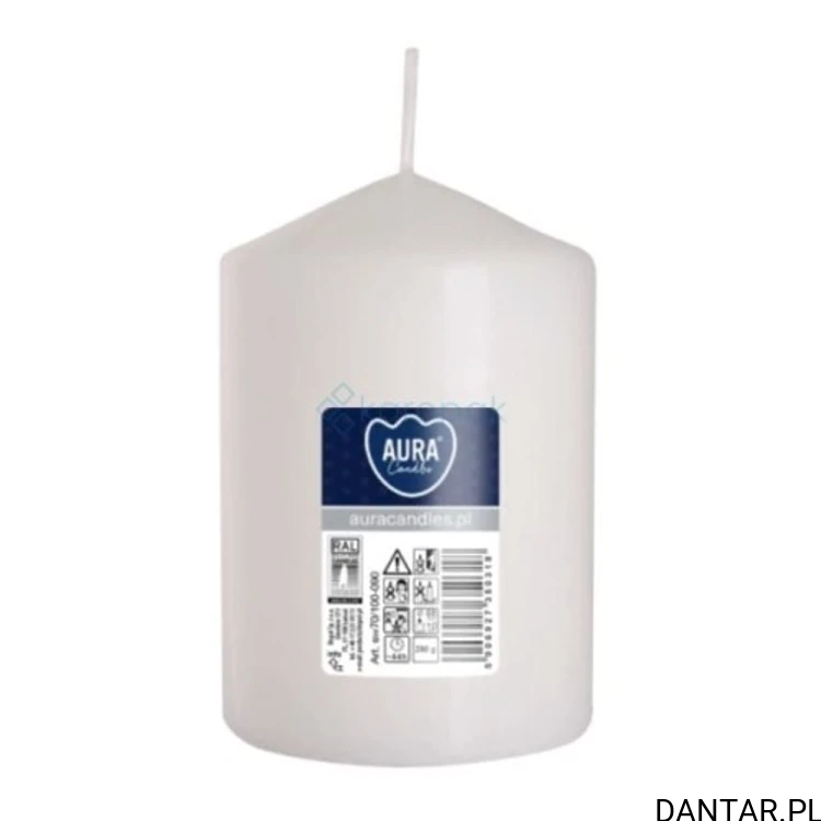 Świeca walec Bispol biała 70 x 100 mm 44 h a1/6 EAN 5906927350318