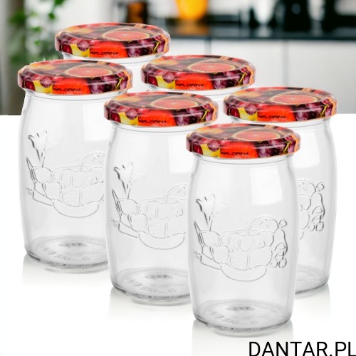 Słoiki 335ml z nakrętką Florentyna a6 EAN 5902719562594