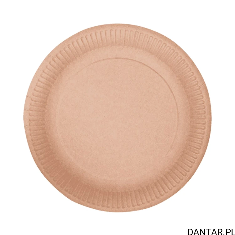 Talerze papierowe 23cm brązowe ABC-PAK a50/18