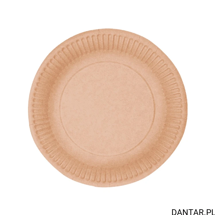 Talerze papierowe 18cm brązowe ABC-PAK a50/18