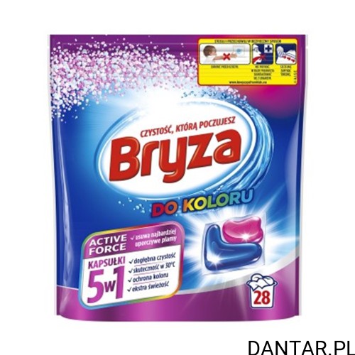 Kapsułki do prania Bryza Active Force 5w1 do koloru a28