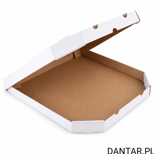 Karton na pizze 40 biały ścięty 400g/m2 a50
