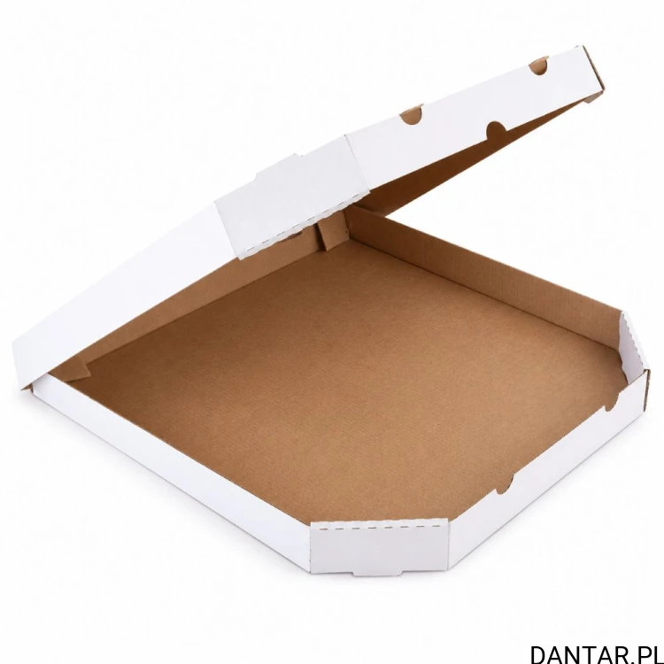 Karton na pizze 40 biały ścięty 400g/m2 a50