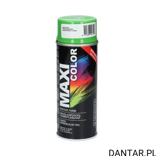 Lakier Maxi Color RAL 6018 jasnozielony połysk 400 ml, puszka