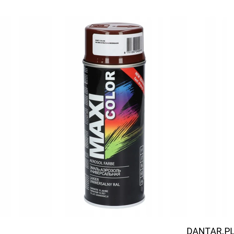 Lakier Maxi Color RAL 8016 brązowy połysk 400 ml, puszka