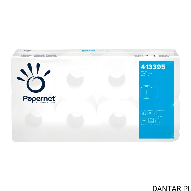 Papier toaletowy Papernet biały 2w 15,4M 413395 a8/8/264