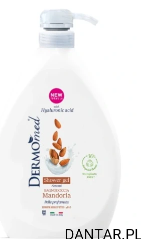 Żel pod prysznic 1000ml z pompką Dermomed carezza migdałowy a1/6