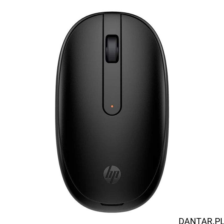Czarna mysz bezprzewodowa HP 245 Bluetooth widziana z góry