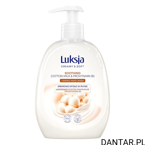 Mydło w płynie Luksja Creamy & Soft Cotton Milk 500 ml z pompką