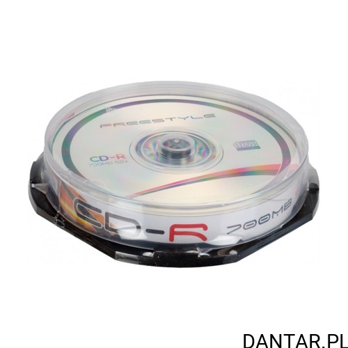 Cakebox z płytami CD-R Freestyle 700 MB 52x, opakowanie 10 sztuk