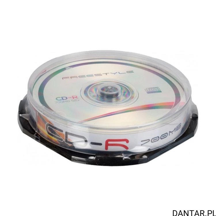 Cakebox z płytami CD-R Freestyle 700 MB 52x, opakowanie 10 sztuk