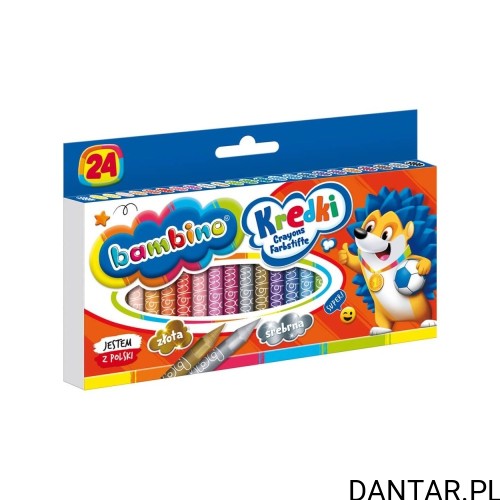 Kredki świecowe Bambino 24 kolory, jedno opakowanie