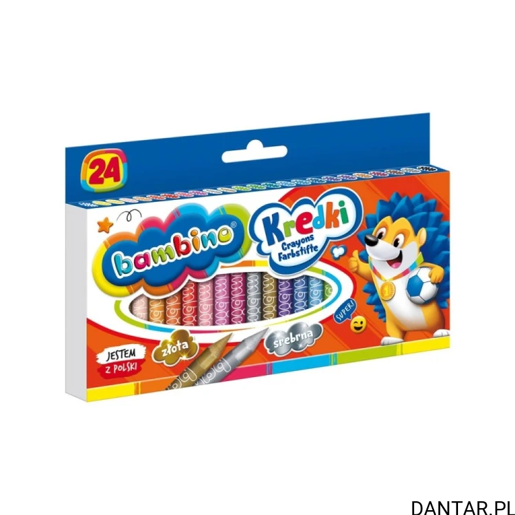 Kredki świecowe Bambino 24 kolory, jedno opakowanie