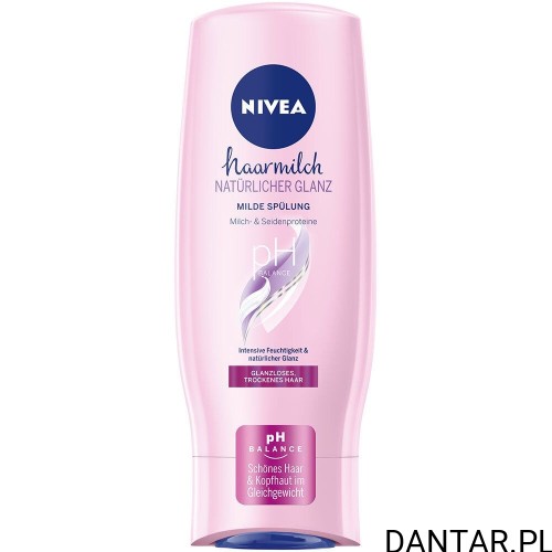 Odżywka Nivea Hairmilk Natural Shine 200 ml, butelka 200 ml