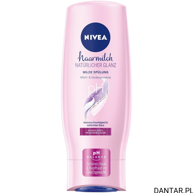 Odżywka Nivea Hairmilk Natural Shine 200 ml, butelka 200 ml
