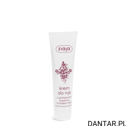 Krem do rąk Ziaja z proteinami kaszmiru i masłem shea, 100 ml