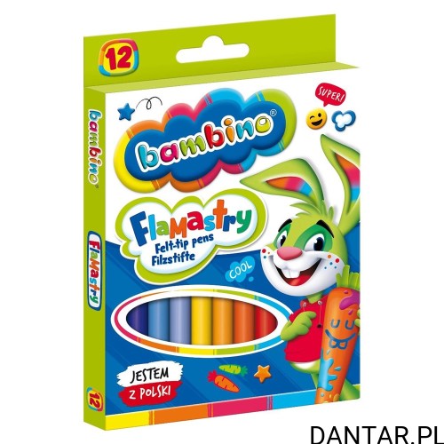 Flamastry Bambino 12 kolorów 001604