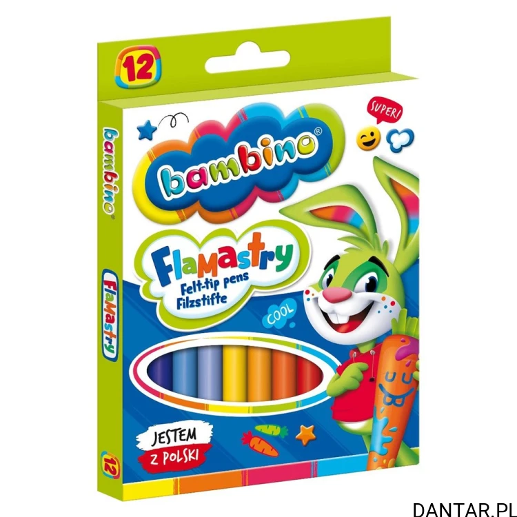 Flamastry Bambino 12 kolorów 001604