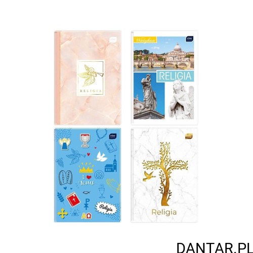 Brulion do religii Interdruk A5 64 kartki kratka mix