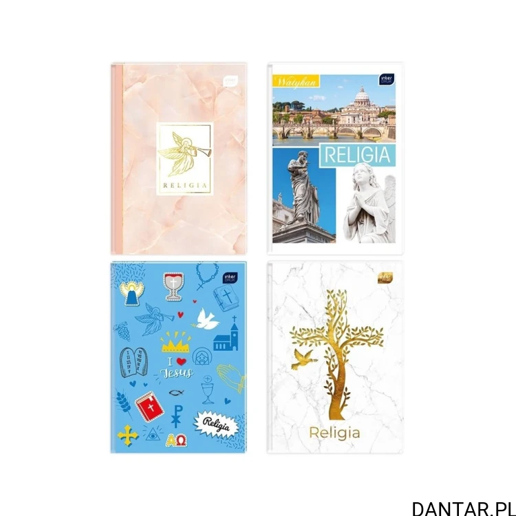 Brulion do religii Interdruk A5 64 kartki kratka mix