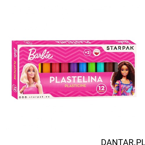 Plastelina Barbie Starpak 12 kolorów w różowym opakowaniu