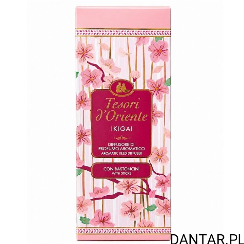 Dyfuzor Tesori d'Oriente Ikigai 200 ml, opakowanie z patyczkami