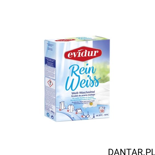 Pudełko proszku Evidur Rein Weiss 600 g do prania białych tkanin